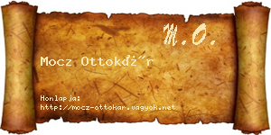 Mocz Ottokár névjegykártya